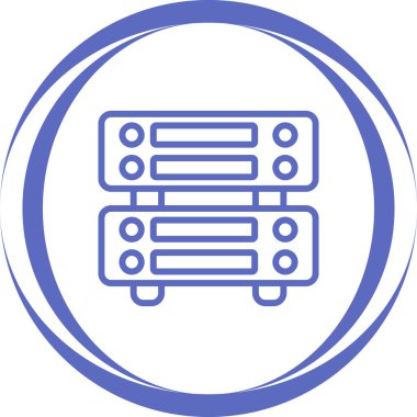 sunucu simgesi, vektör illüstrasyonu basit tasarım