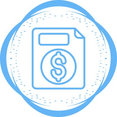 belge web simgesi vektör illüstrasyonu