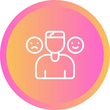 Duygular web simgesi vektör illüstrasyonu 