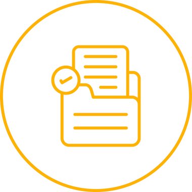 Belge Denetimi Web simgesi illüstrasyonu