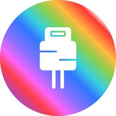 elektrik dolgu simgesi web illüstrasyonu