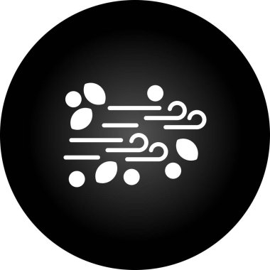 Rüzgar simgesinin vektör illüstrasyonu