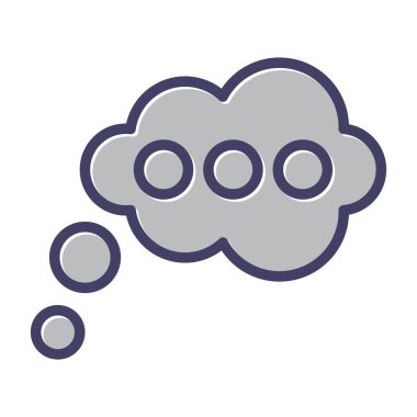 Düşünen Ağ simgesinin vektör illüstrasyonu