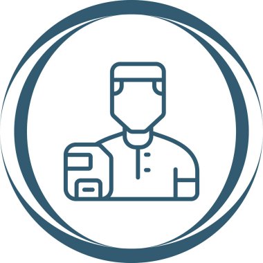 kullanıcı. Web simgesi basit illüstrasyon