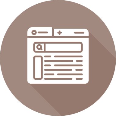 Ara. Web simgesi basit tasarım