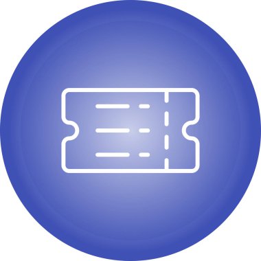 bilet web simgesi vektör çizimi