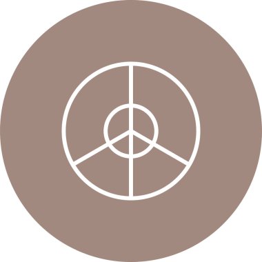 Beyaz Arkaplanda Basit Dünya Izgara Simgesi 