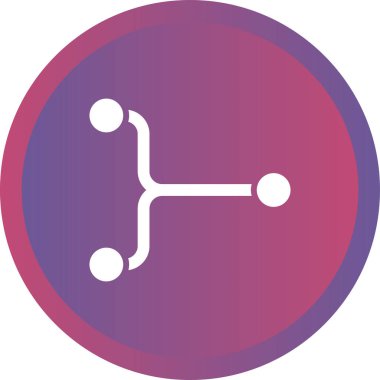 Yakınsama simgesinin vektör illüstrasyonu