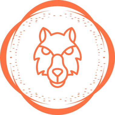 Kurt ikonu. Web basit illüstrasyonu