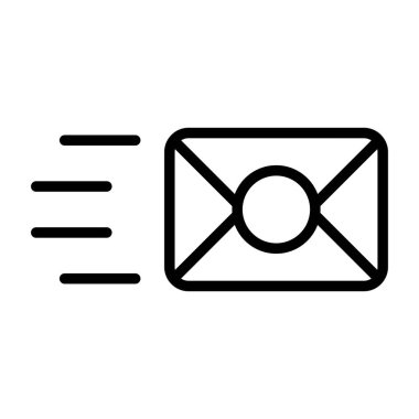 Mektup. Web simgesi basit illüstrasyon