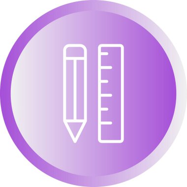 Kırtasiye simgesi, basit vektör illüstrasyonu 