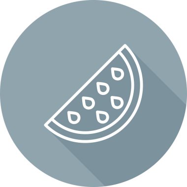 Karpuz besin simgesinin vektör çizimi