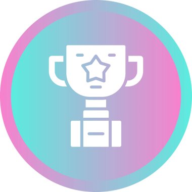 kupa web simgesi vektör illüstrasyonu 