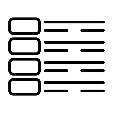 Bir Menü simgesinin vektör çizimi