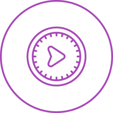 Doğu yönü web illüstrasyonlu pusula simgesi