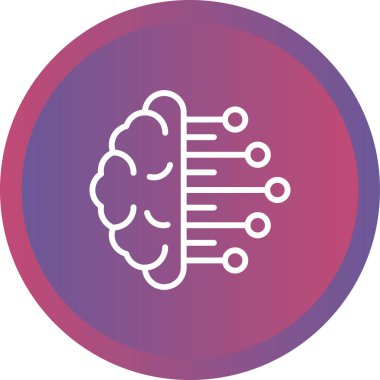  İş Zekası web simgesi vektör illüstrasyonu 