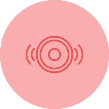 ses müzik simgesi, vektör illüstrasyonu 