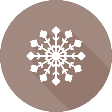 Kar Tanesi Ağı simgesi. Basit resimleme