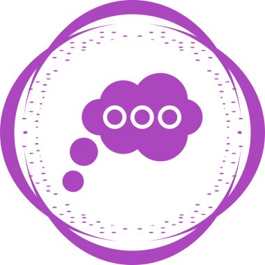 Düşünen Ağ simgesinin vektör illüstrasyonu