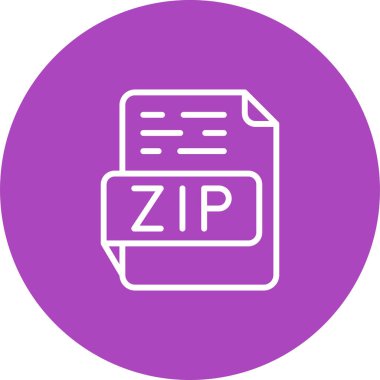 zip simgesi vektör illüstrasyonu