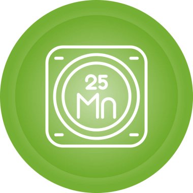 Periyodik tablo ağının kimyasal elementi basit illüstrasyon