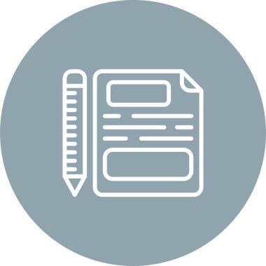 belge web simgesi vektör illüstrasyonu