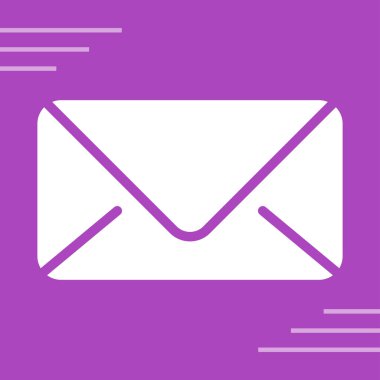 Posta simgesinin vektör illüstrasyonu