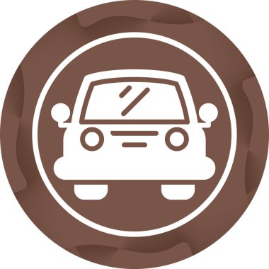 Araba simgesi, vektör illüstrasyonu basit tasarımlar