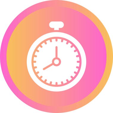Kronometre Web simgesi basit illüstrasyon