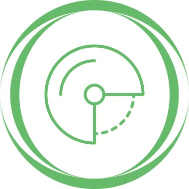 Açı simgesi basit düz illüstrasyon