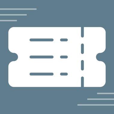 bilet web simgesi vektör çizimi