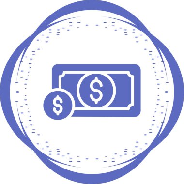 Para için. Web simgesi basit illüstrasyon