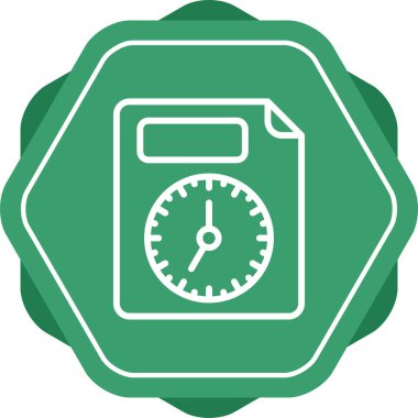 belge web simgesi vektör illüstrasyonu