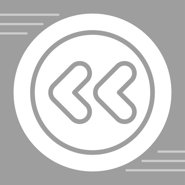 Arrow small left icon, vector illustration