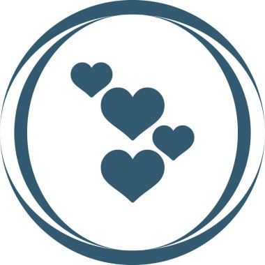 Love hearts web vektör illüstrasyonu