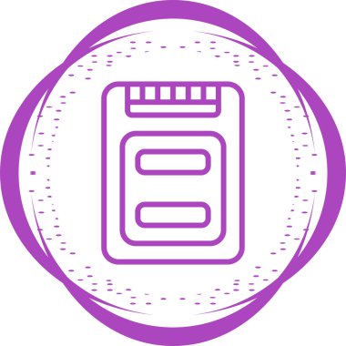 Ssd dosya biçimi vektör illüstrasyonu