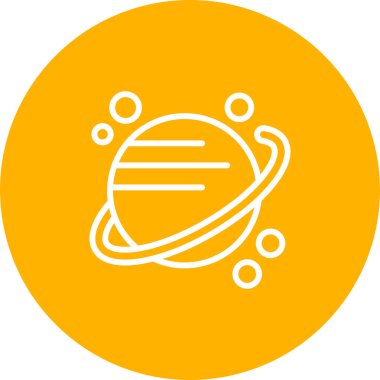 Gezegen web simgesi vektör illüstrasyonu 