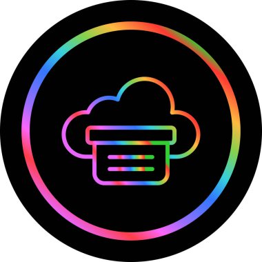 Kaplama simgesinin vektör illüstrasyonu