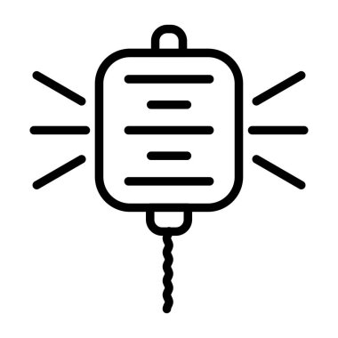 Polis Radyo simgesinin vektör illüstrasyonu