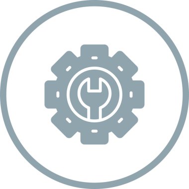 Cogwheel simgesinin vektör illüstrasyonu