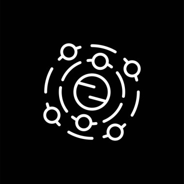 Solar System icon vector illustration 