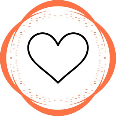 kalp simgesi, web basit illüstrasyon