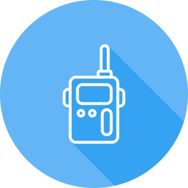 Acil durum radyo simgesi, web basit illüstrasyon