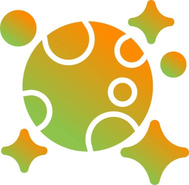 ay ve yıldız simge vektör çizim 