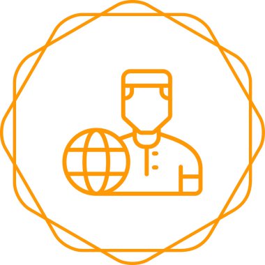 kullanıcı. Web simgesi basit illüstrasyon
