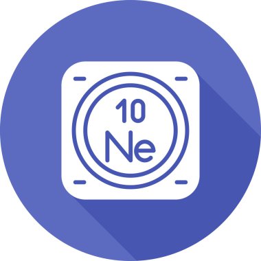 Neon kimyasal işaret simgesi, web illüstrasyonu