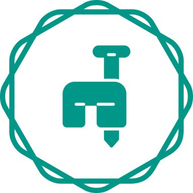 Beyaz Arkaplanda Kablo Simgesi İzole Edildi 