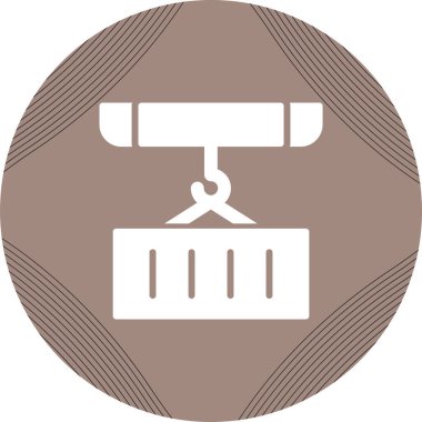 Vinç. Web simgesi basit illüstrasyon