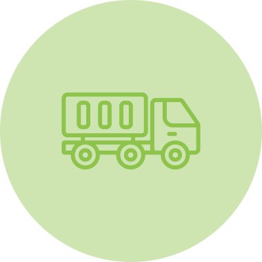 Kamyon web simgesi. Vektör illüstrasyonu