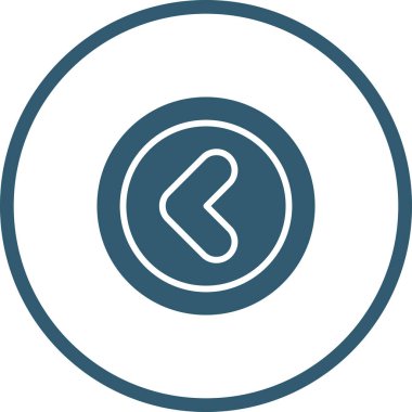 Açı Sol web simgesi, basit vektör illüstrasyonu